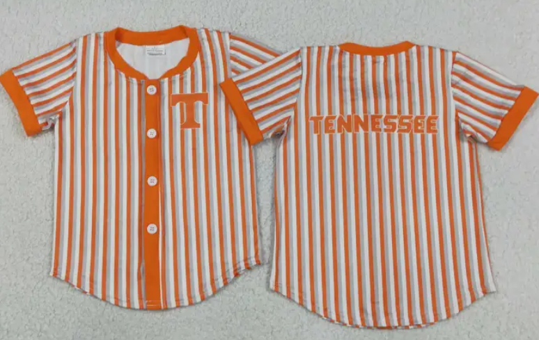 *Pre-Order* Boys Orange Stripe TN Button Up