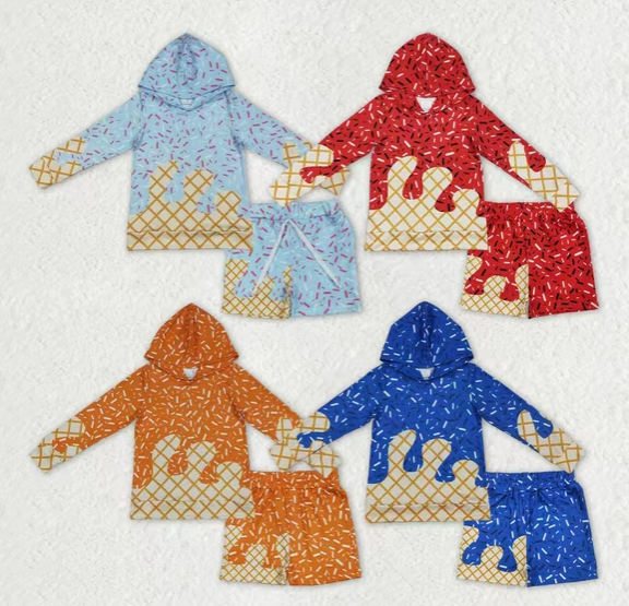 *Pre-Order* Boys Sprinkles Drip Hoodie & Short Set