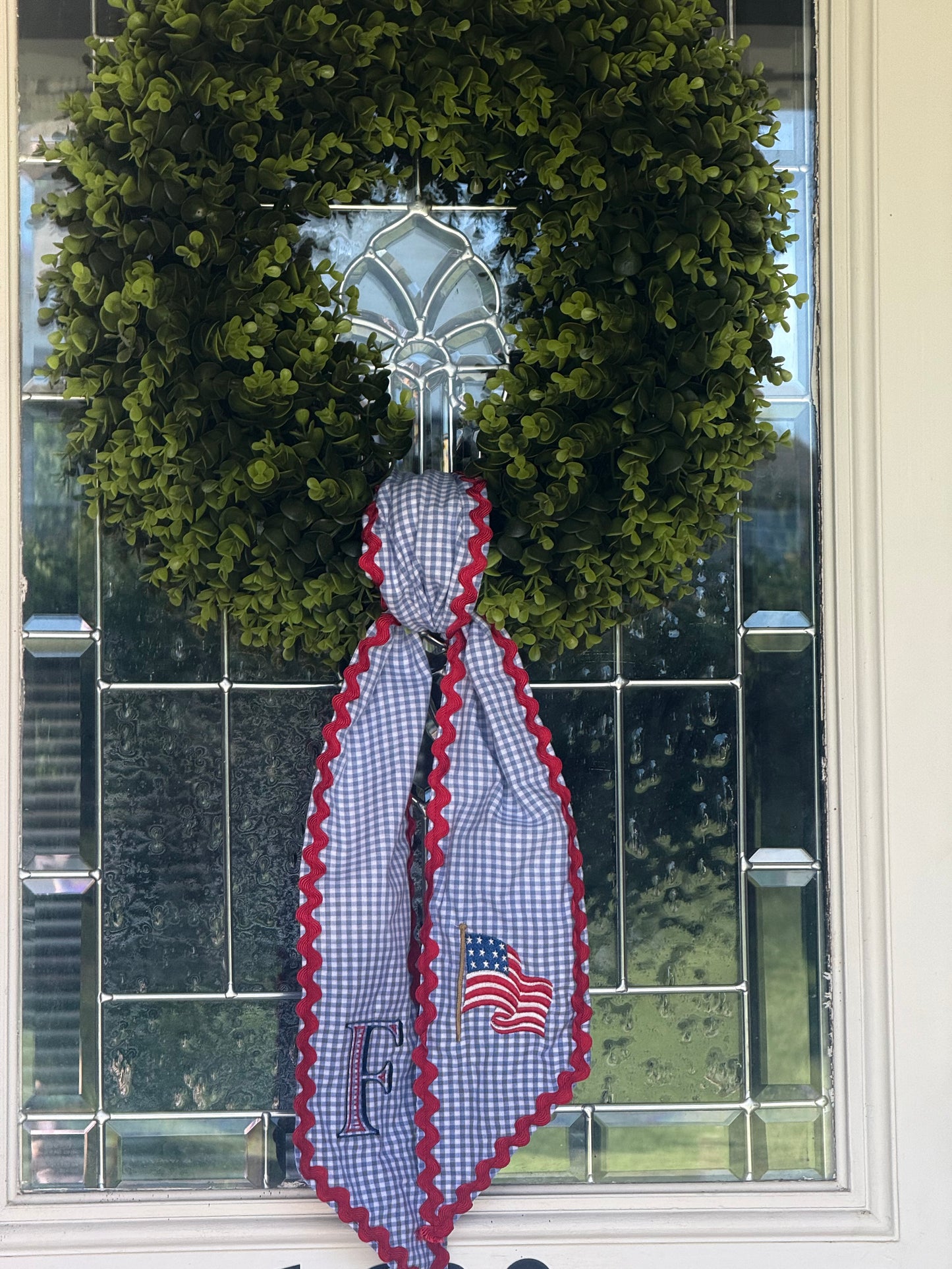 Patriotic Wreath Sash