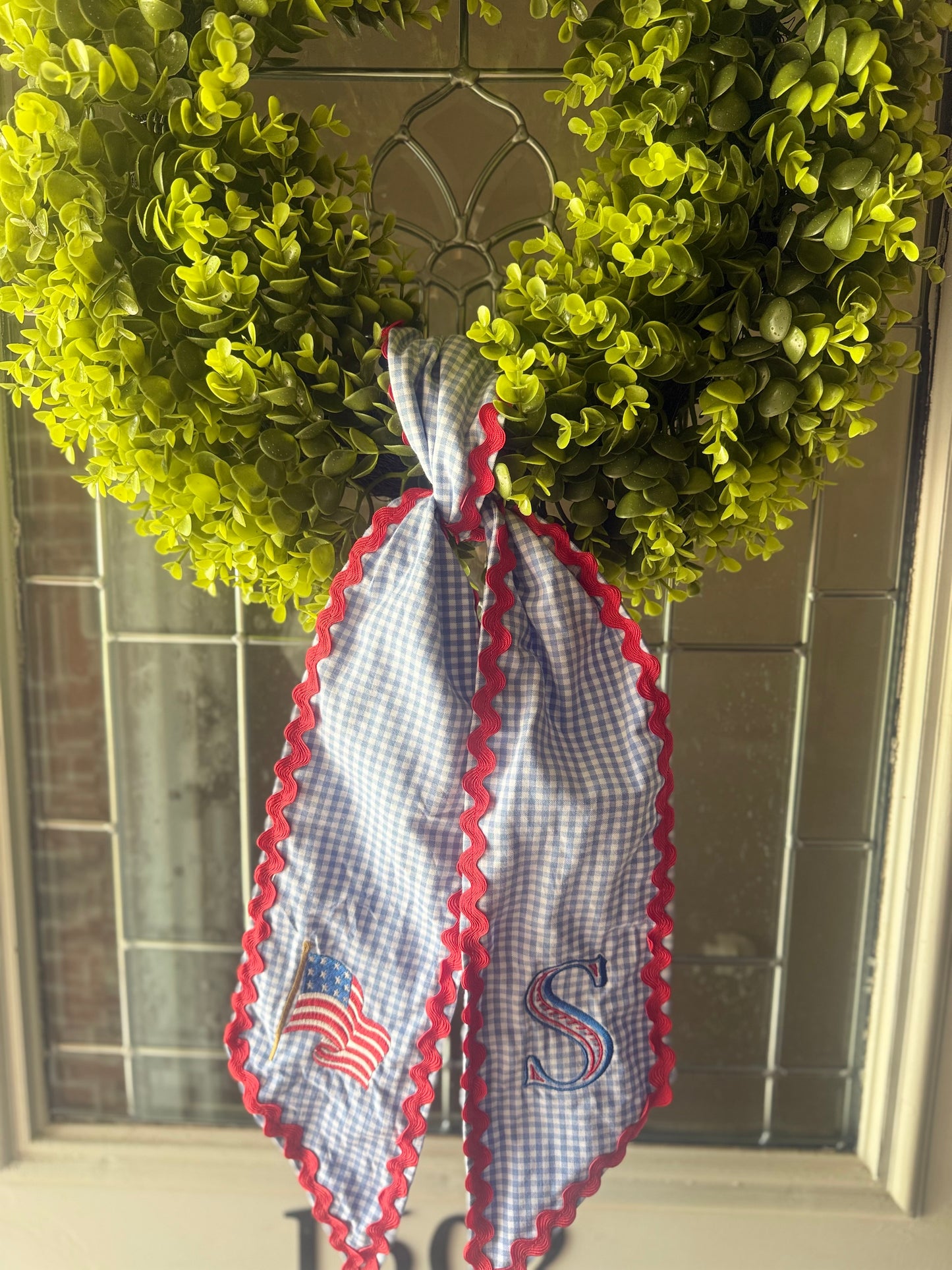 Patriotic Wreath Sash