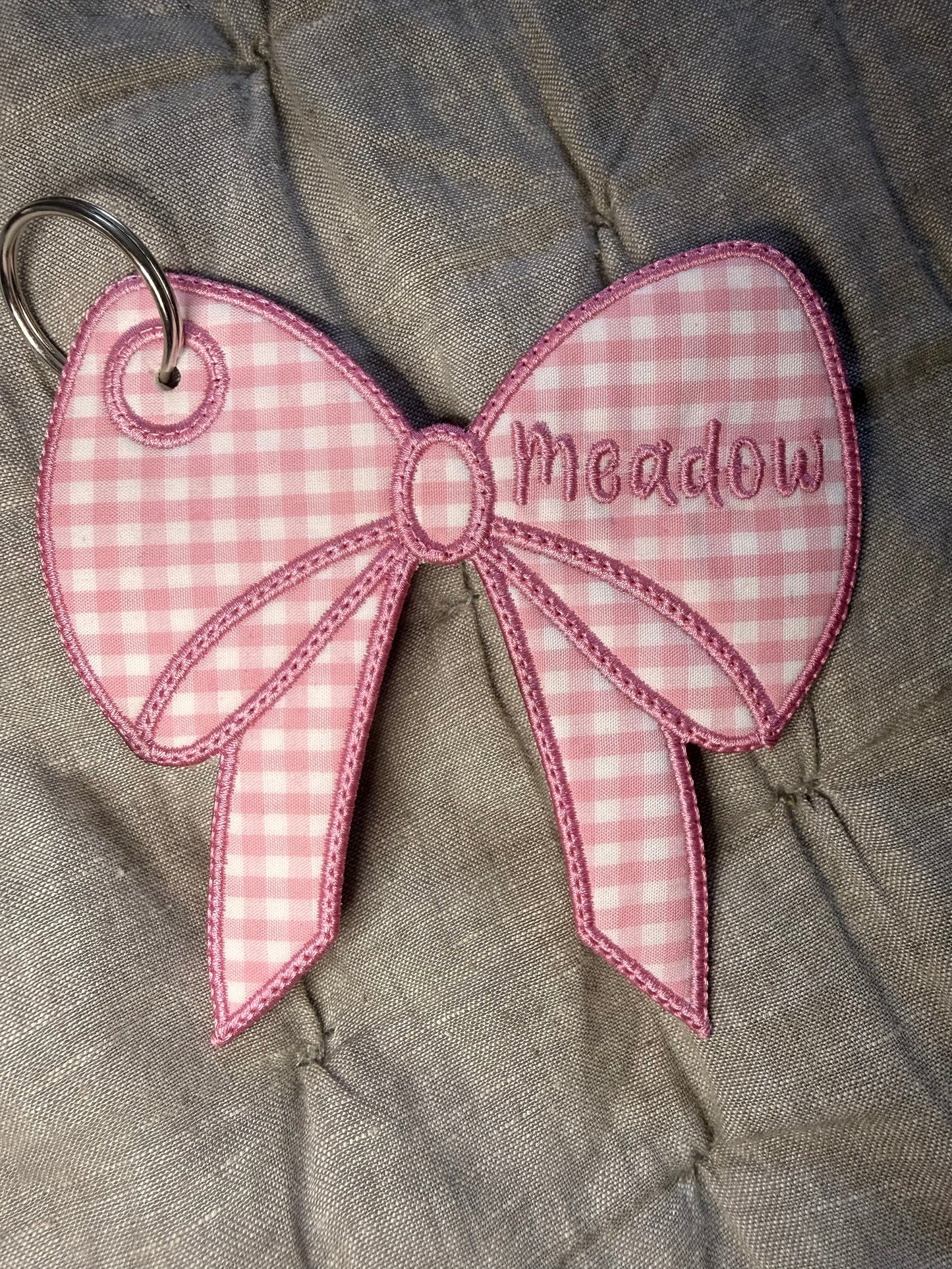 5 inch Bow Bag Tag