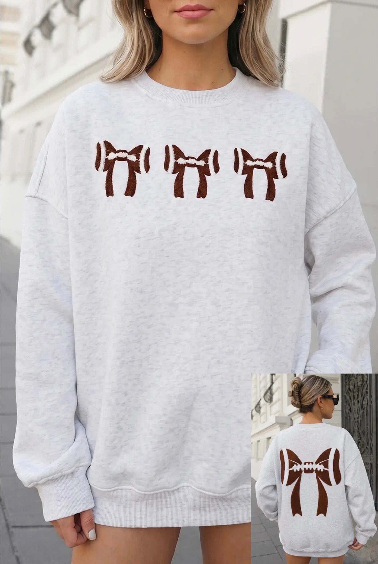 *Pre-order* Women’s Appliqué Bow Sweatshirt