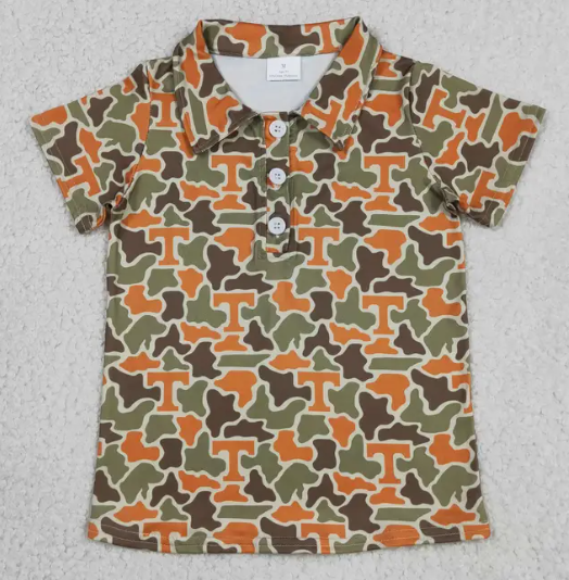 *Pre-Order* Boys Gameday Camo Polo