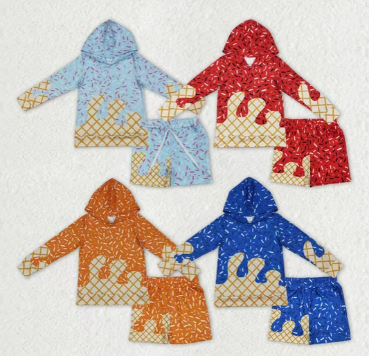 *Pre-Order* Boys Sprinkles Drip Hoodie & Short Set