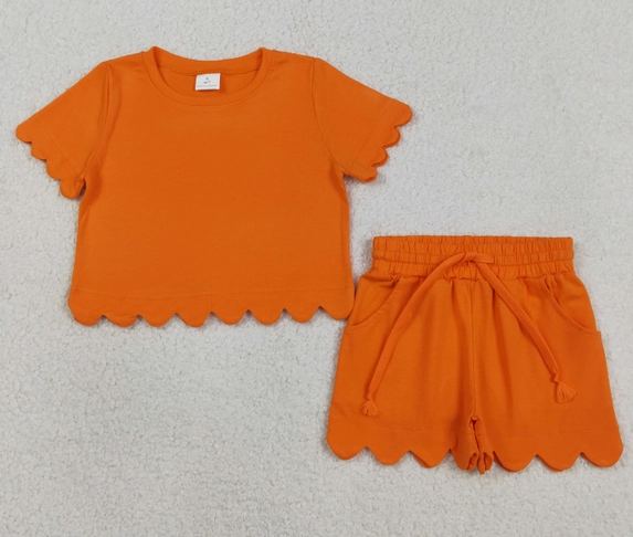 *Pre-Order* Girls Scallop Short Set