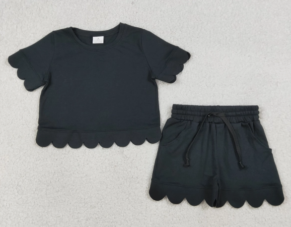 *Pre-Order* Girls Scallop Short Set