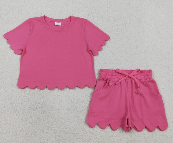 *Pre-Order* Girls Scallop Short Set