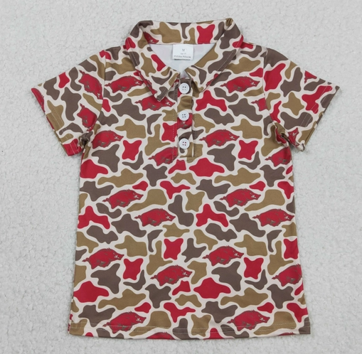 *Pre-Order* Boys Gameday Camo Polo