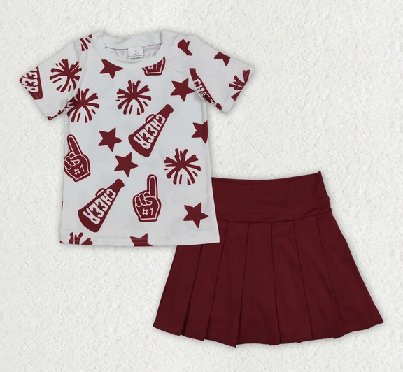 *Pre-Order* Girls Cheer Top and Skort Set