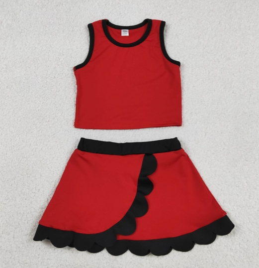 *Pre-Order* Girls Scallop Hem Athletic Set