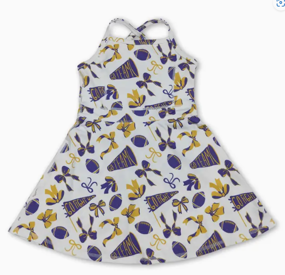 *Pre-Order* Girls Football Gameday Active Dress